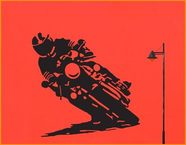Sticker mural - No.UL286 motorcyclists