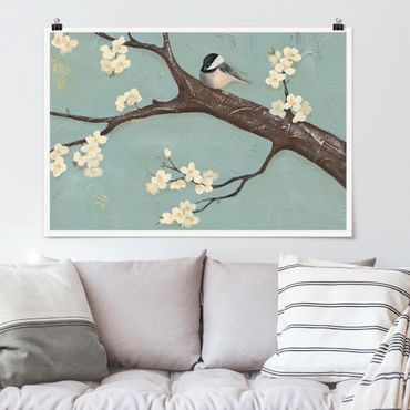 Poster - Titmouse On Cherry