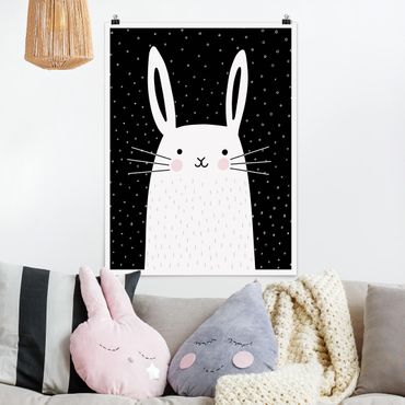 Poster chambre enfant - Zoo With Patterns - Hase