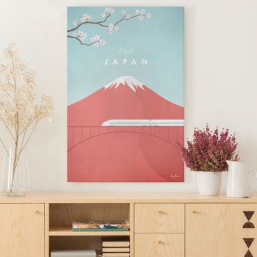 Impression sur toile - Travel Poster - Japan