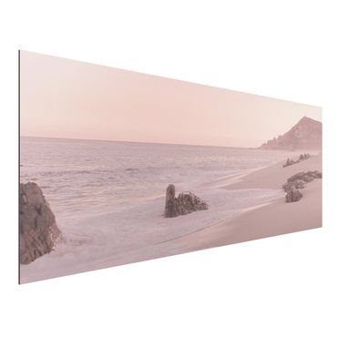 Tableau sur aluminium - Reddish Golden Beach