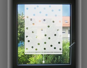 Film pour fenêtres - Privacy Film No.UL474 spotted Roller Blind