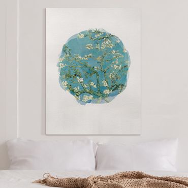 Tableau sur toile - WaterColours - Vincent Van Gogh - Almond Blossom