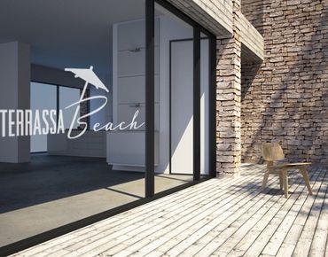 Sticker pour fenêtres - No.UL497 Terassa Beach