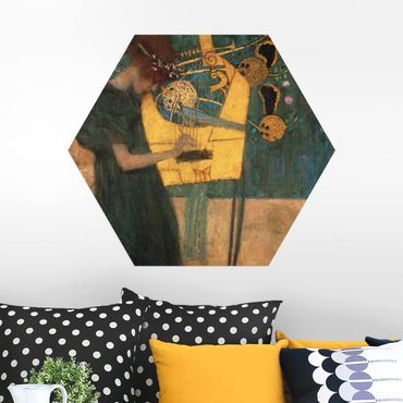 Hexagone en alu Dibond - Gustav Klimt - Music
