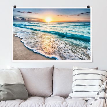 Poster - Sunset At The Beach