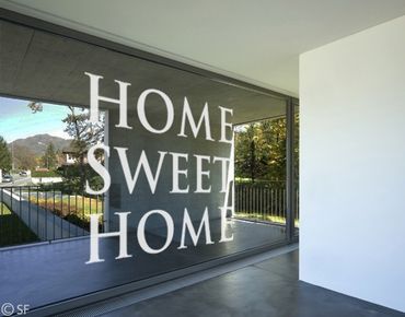 Sticker pour fenêtres - No.SF953 Home Sweet Home 2