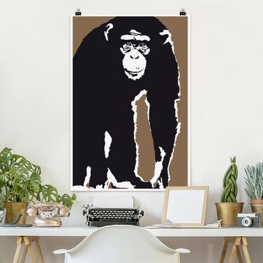 Poster animaux - No.TA10 Chimpanzee