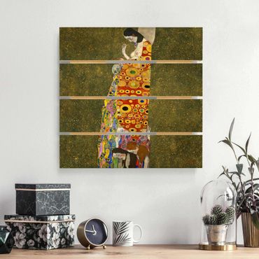 Impression sur bois - Gustav Klimt - Hope II