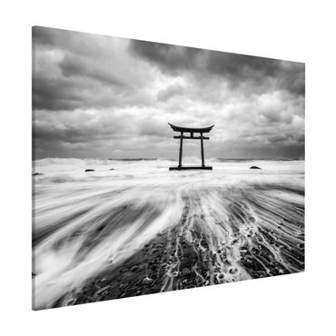 Tableau magnétique - Japanese Torii In The Ocean