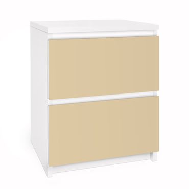Papier adhésif pour meuble IKEA - Malm commode 2x tiroirs - Colour Light Brown