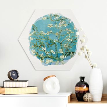 Hexagone en forex - WaterColours - Vincent Van Gogh - Almond Blossom