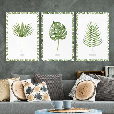 Impression sur toile - Palm Leaves Set