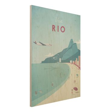 Impression sur bois - Travel Poster - Rio De Janeiro