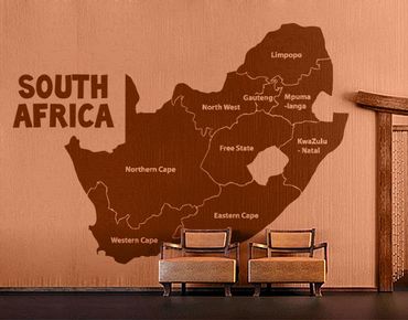Sticker mural - No.TA68 South Africa's regions
