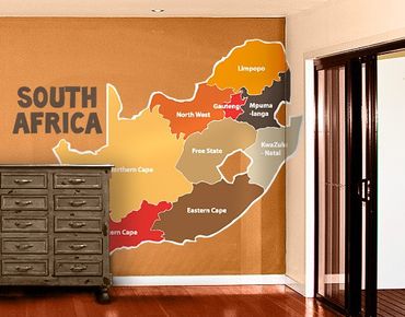 Sticker mural - multicoloured no.TA68 South Africa Regions