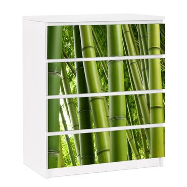 Papier adhésif pour meuble IKEA - Malm commode 4x tiroirs - Bamboo Trees No.1