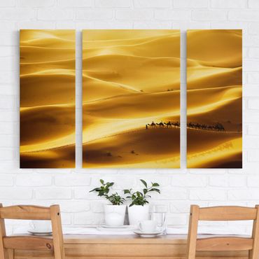 Impression sur toile 3 parties - Golden Dunes