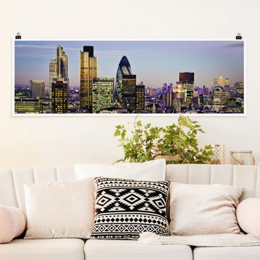 Poster panoramique architecture & skyline - London City