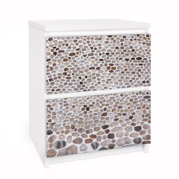 Papier adhésif pour meuble IKEA - Malm commode 2x tiroirs - Andalusian Stone Wall