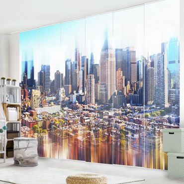 Set de panneaux coulissants - Manhattan Skyline Urban Stretch