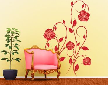 Sticker mural - No.IS74 rose tendril