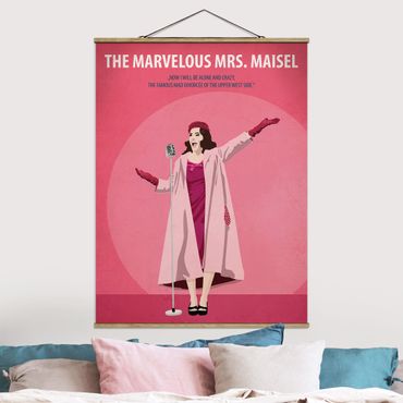 Tableau en tissu avec porte-affiche - Film Poster The Marvelous Mrs. Maisel