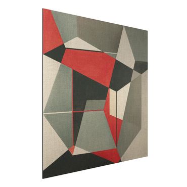Tableau sur aluminium - Geometrical Fox