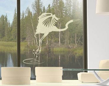 Sticker pour fenêtres - No.MW5 Hunting Crane