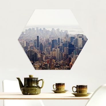 Hexagone en alu Dibond - Morning In New York
