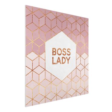 Impression sur forex - Boss Lady Hexagons Pink