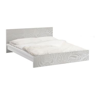 Papier adhésif pour meuble IKEA - Malm lit 140x200cm - No.DS4 Crosswalk Light Grey