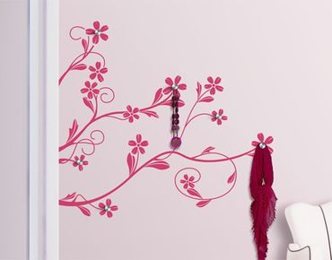 Sticker mural porte-manteau - No.IS29 Blossom Tendril