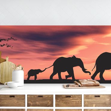 Revêtement mural cuisine - Savannah Elephant