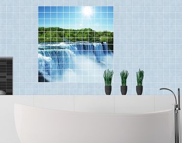Sticker pour carrelage - Waterfall Scenery