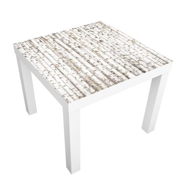 Papier adhésif pour meuble IKEA - Lack table d'appoint - No.YK15 Birch Wall
