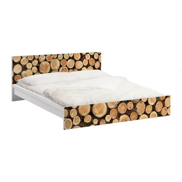 Papier adhésif pour meuble IKEA - Malm lit 180x200cm - No.YK18 Tree Trunks