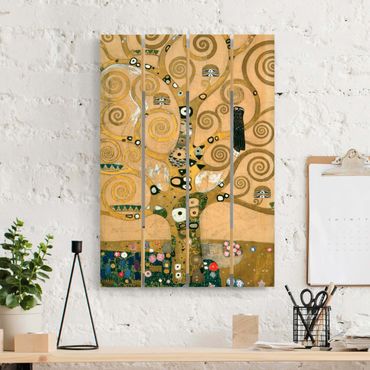 Impression sur bois - Gustav Klimt - The Tree of Life