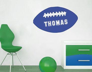 Sticker mural - No.RS64 Customised text Football-Name
