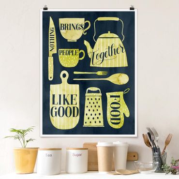 Poster citation de cuisine - Soul Food - Good Food