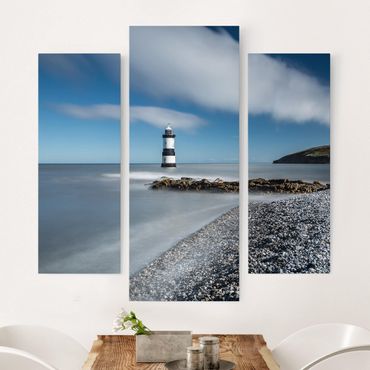 Impression sur toile 3 parties - Lighthouse In Wales