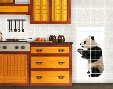 Sticker pour carrelage - Standing Panda