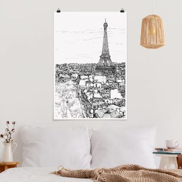 Poster architecture & skyline - City Study - Paris