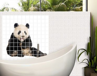 Sticker pour carrelage - Laughing Panda