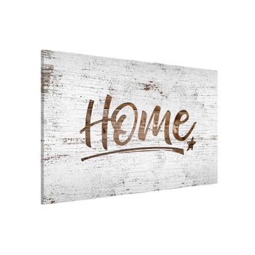 Tableau magnétique - Home Shabby Wood Look