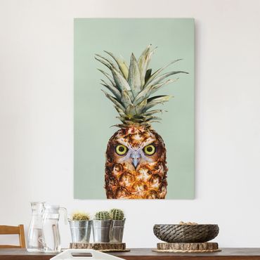 Tableau sur toile - Pineapple With Owl