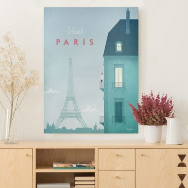 Impression sur toile - Travel Poster - Paris