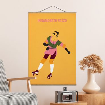 Tableau en tissu avec porte-affiche - Film Poster Innamorato Pazzo