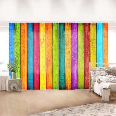 Set de panneaux coulissants - Colourful Palisade