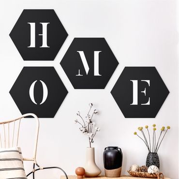 Hexagone en forex - Letters HOME White Set II